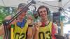 Gunflint Canoe Race men's mile race winners Dillon and Nick. Congrats to all the racers! Photo by Rhonda Silence